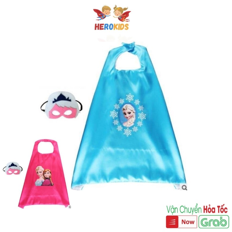 Áo Choàng Elsa, Vải Phi Bóng Nhẹ Bay