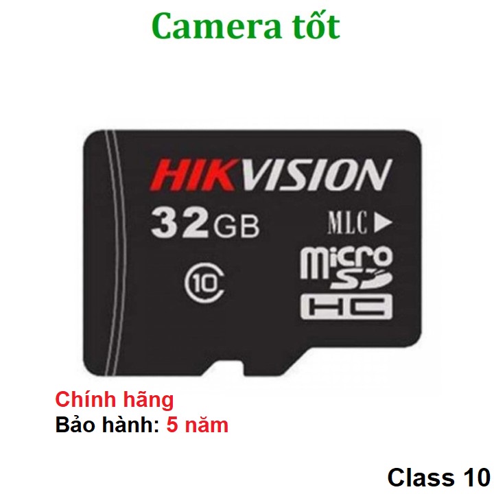 Thẻ nhớ 32GB Hikvision Class 10 Tốc độ 92Mb/s- Bảo hành 5 năm