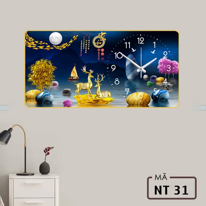 Đồng hồ treo tường 3d tráng gương trang trí nhà cửa phòng khách sang trọng