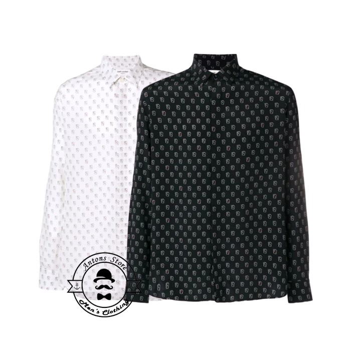 Sơ mi Saint Laurent Paris Lá Bài