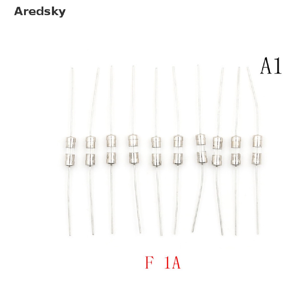 Set 10 Cầu Chì Ống Thủy Tinh F1A / 1.5A / 2A / 3A / 5A 3.6X10Mm 250V