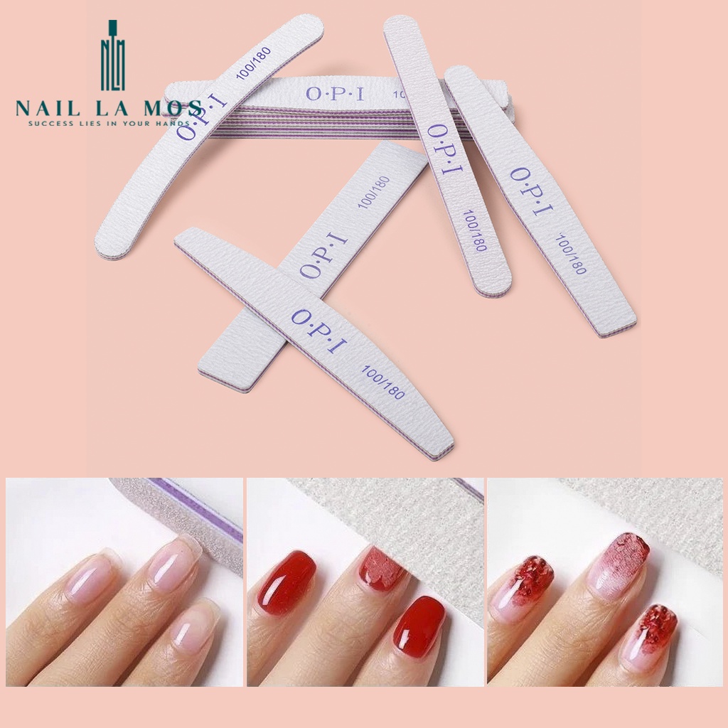 Dũa móng OPI - loại dày đủ 5 hình chuyên dụng cho dân làm móng (lẻ chiếc)