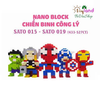 Đồ Chơi An Toàn Việt - Xếp Hình NanoBlock / MineCraft Siêu Nhân Avenger