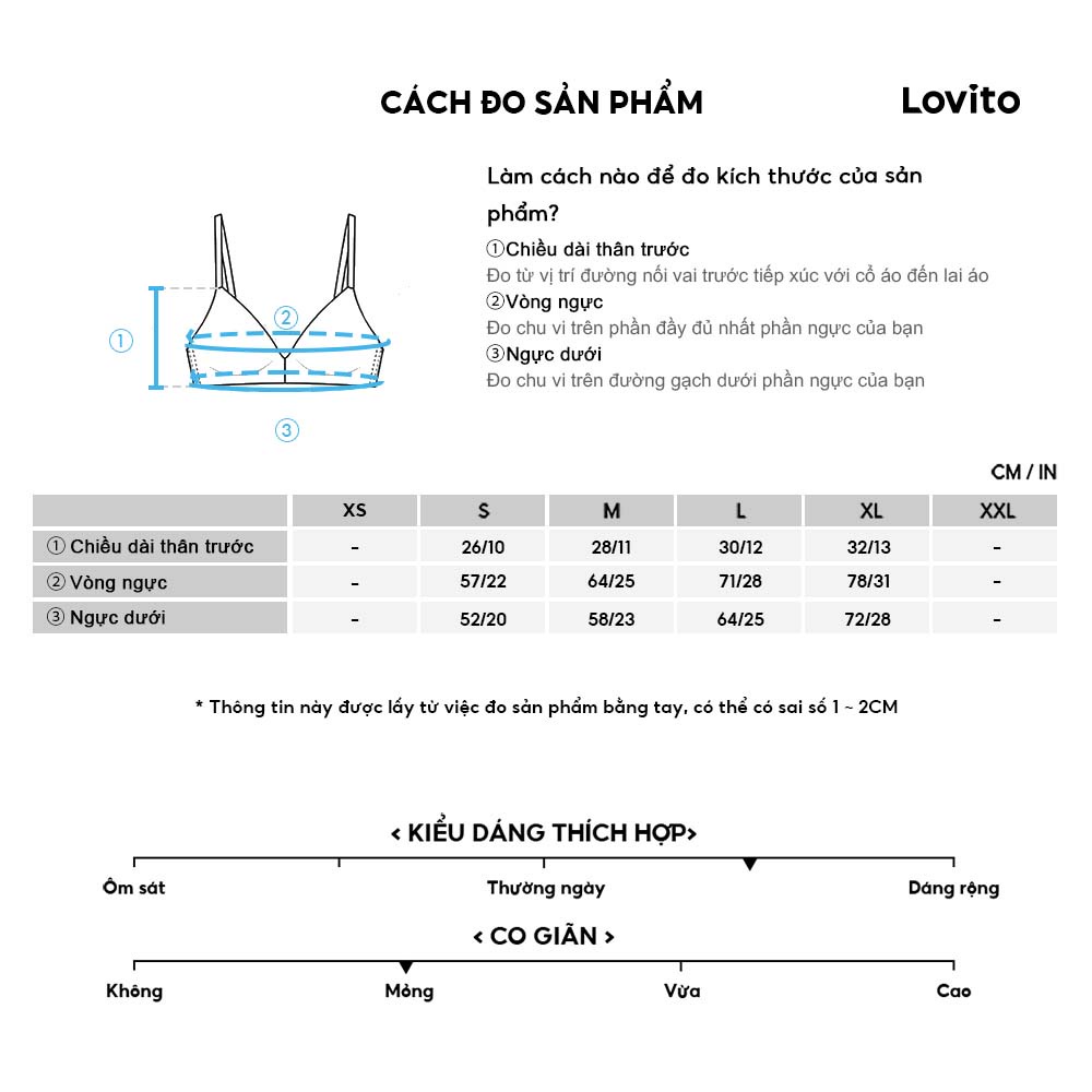 Áo ngực thể thao Lovito liền mảnh phối đệm có thể tháo rời được màu trơn tập yoga L15X188 (Màu đen)