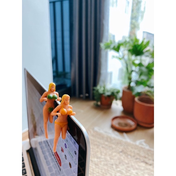 Gài cốc artwork Nhật Manga Funny Gài máy tính Gài chậu cây