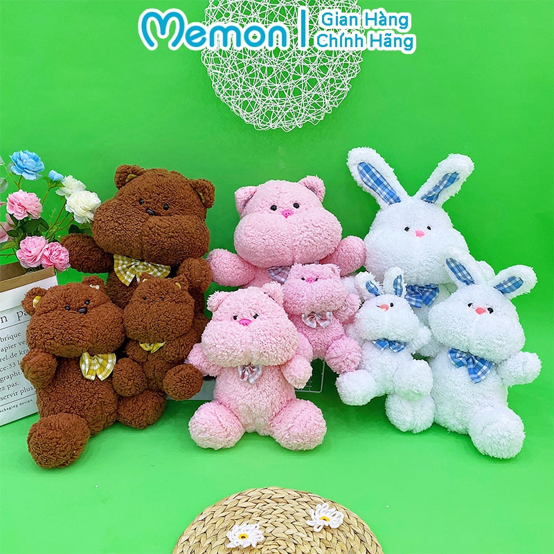 Gấu Bông Má Bự Lông Mềm Cao Cấp Memon