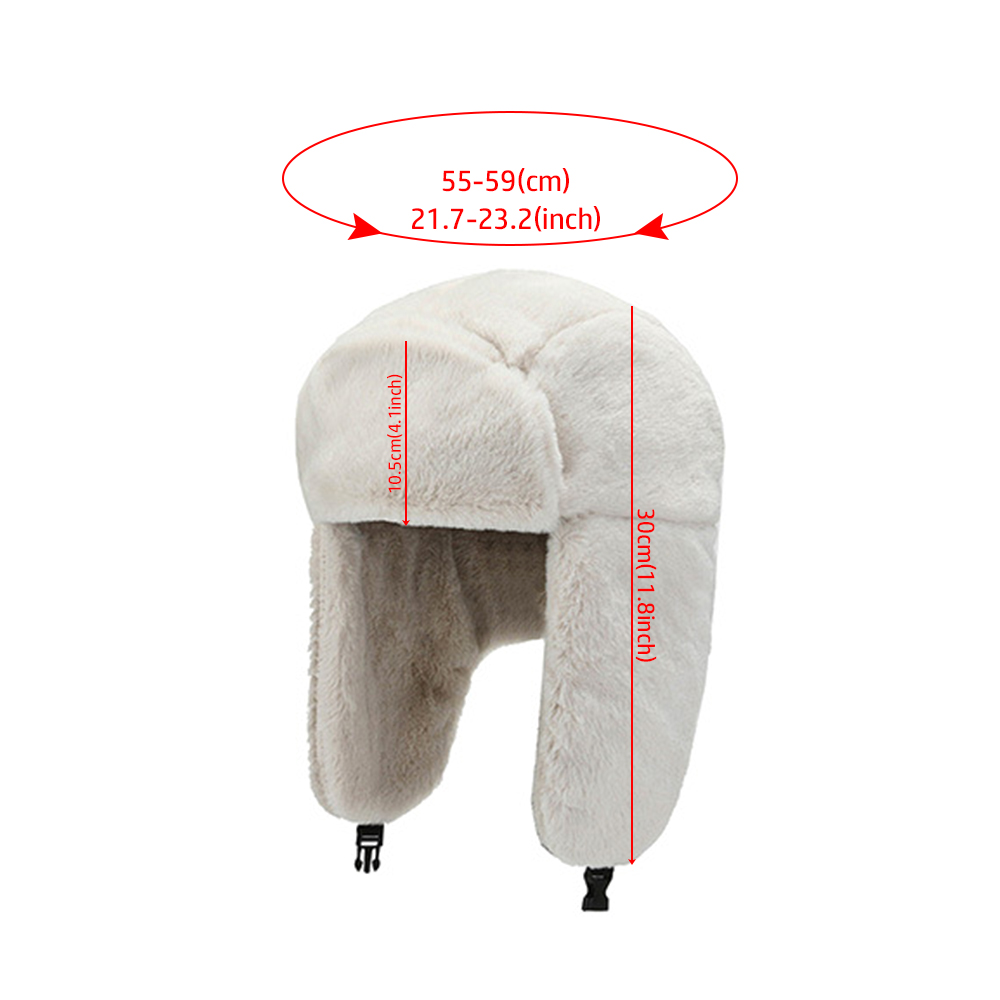 Mũ Bomber Phủ Lông Dày Dặn Giữ Ấm Tai Chống Gió Mùa Đông Phong Cách Nga Ushanka Cho Nam Và Nữ