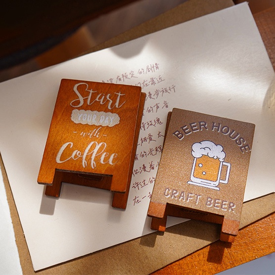 Kẹp Gỗ Giữ Ảnh/Ảnh Để Bàn Dễ Thương Sáng Tạo Phong Cách Retro