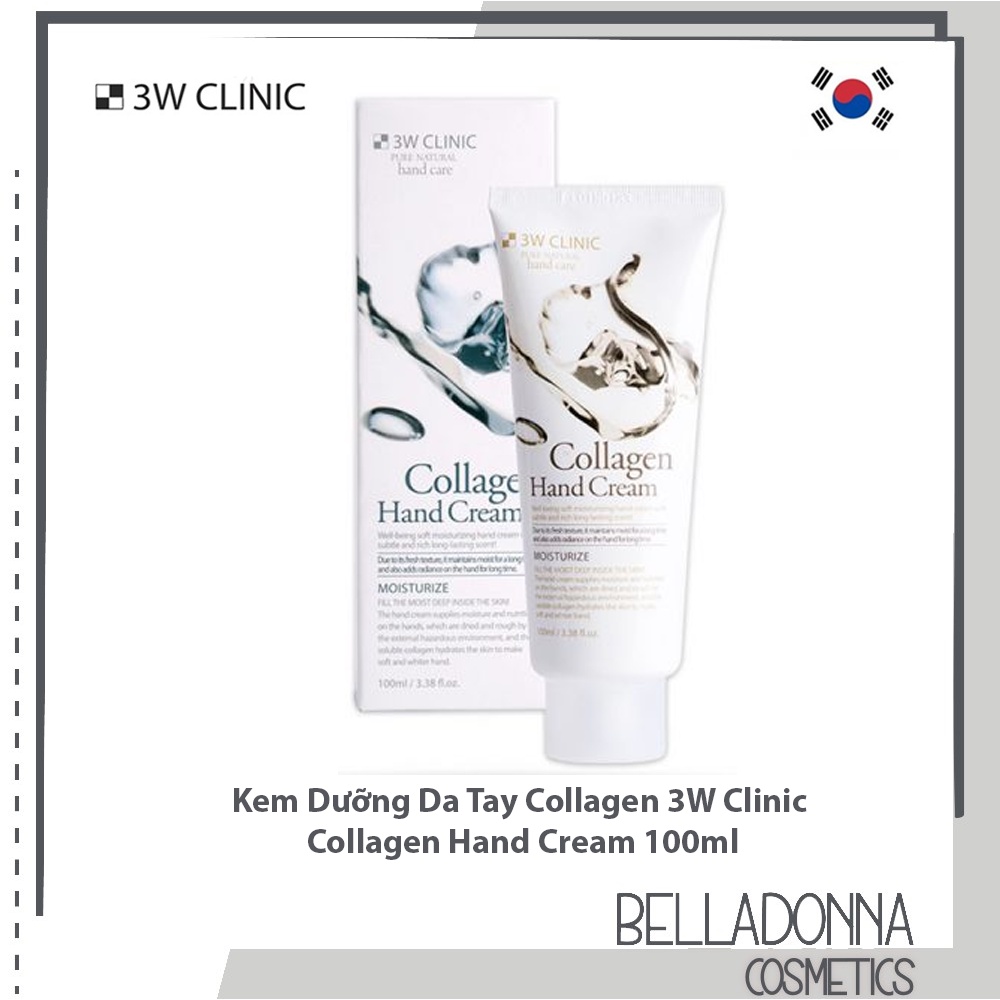 Kem Dưỡng Ẩm Da Tay 3W Clinic Hand Cream 100ml