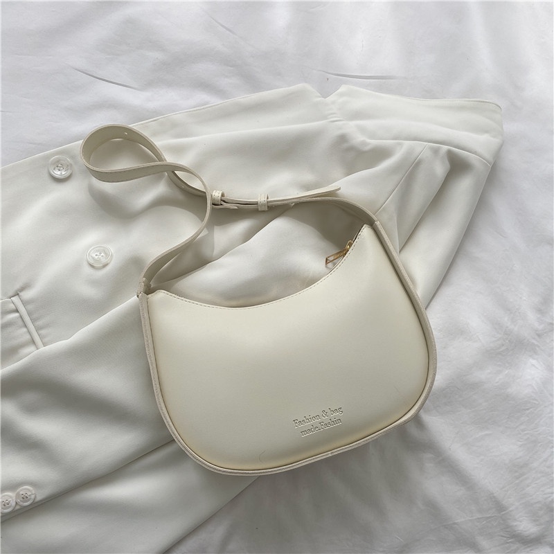 Túi đeo dưới cánh tay Màu Trắng Phong Cách Retro Phương Tây Thời Trang Cho Nữ