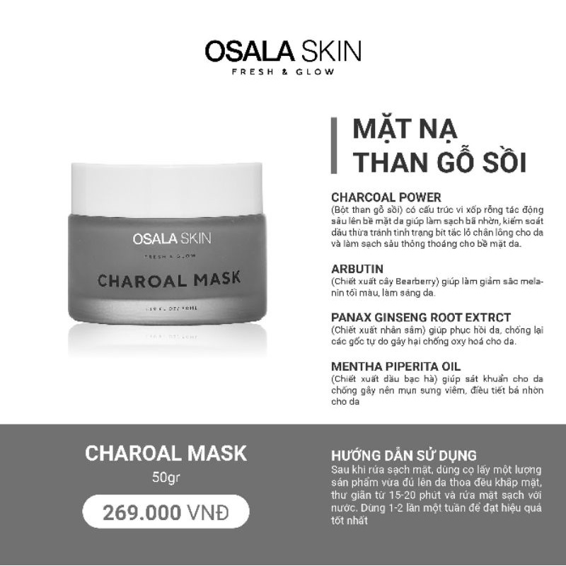 Mặt Nạ Osala Skin Tặng Cọ Cao Cấp