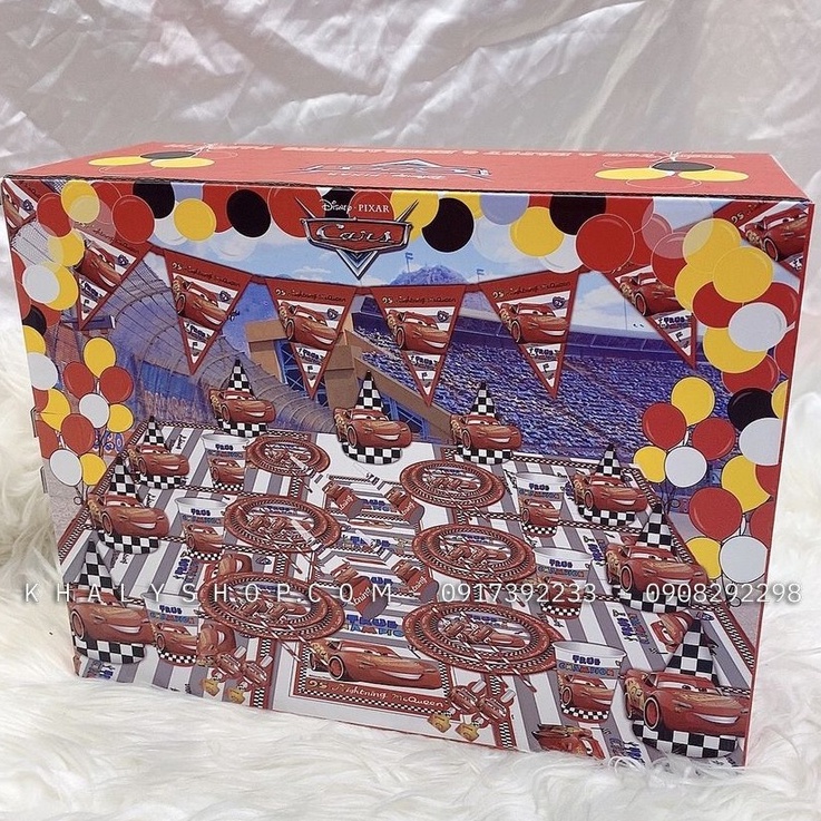 Combo Set Ăn hình xe CAR95 Disney cho Bé trai