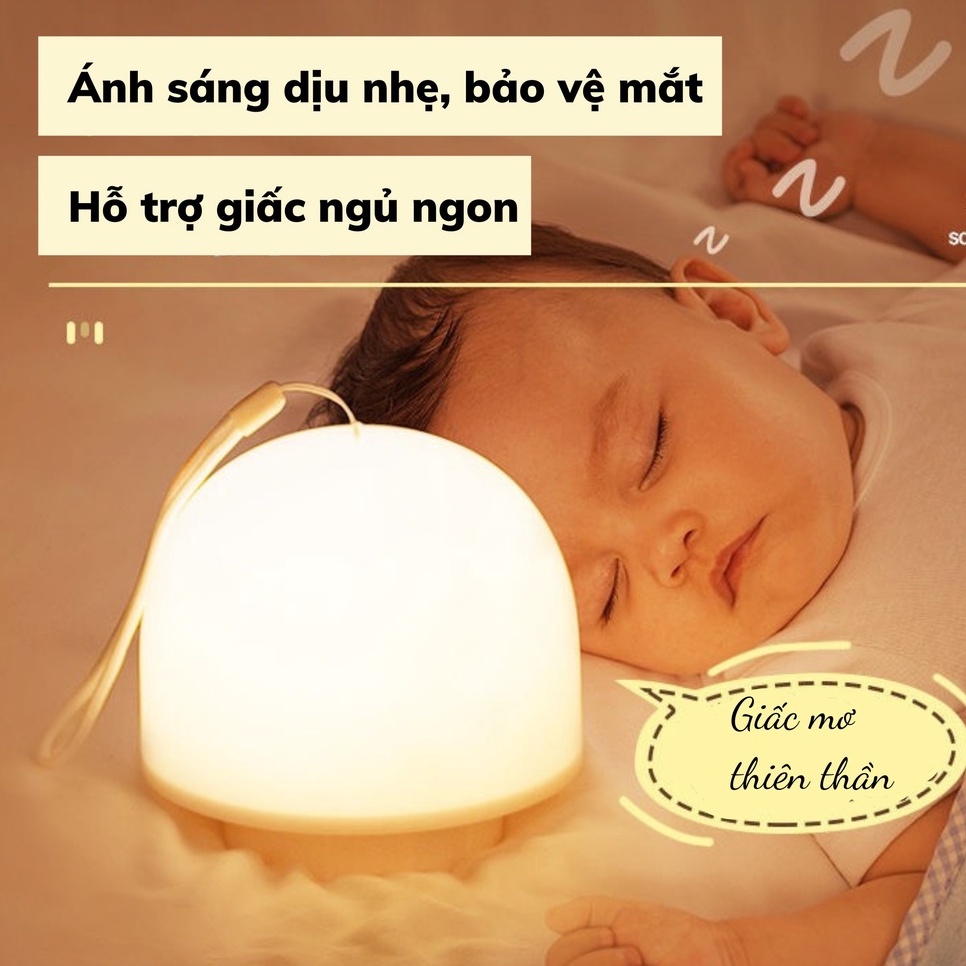 Đèn ngủ bảo vệ mắt cho bé sơ sinh và mẹ an toàn, siêu tiện lợi, hỗ trợ sạc bằng USB