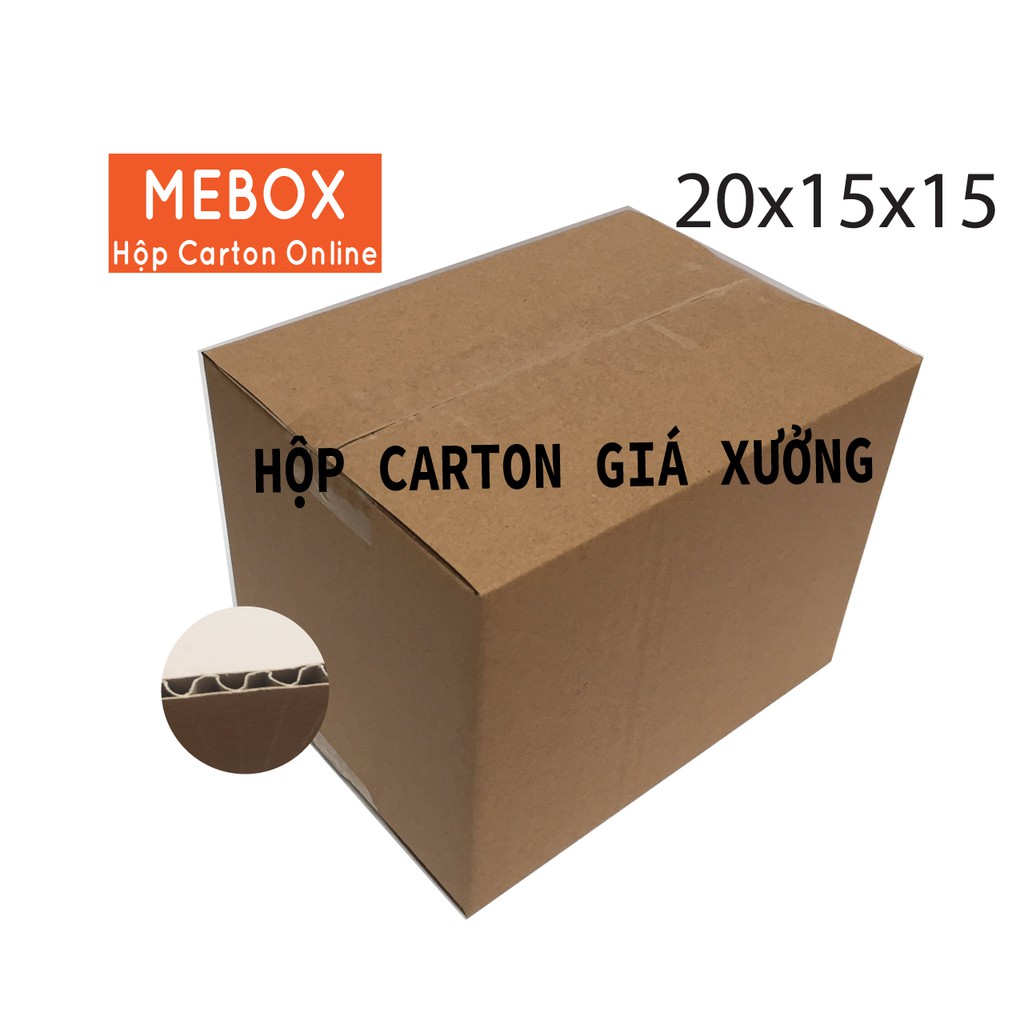 10 hộp carton 20x15x15