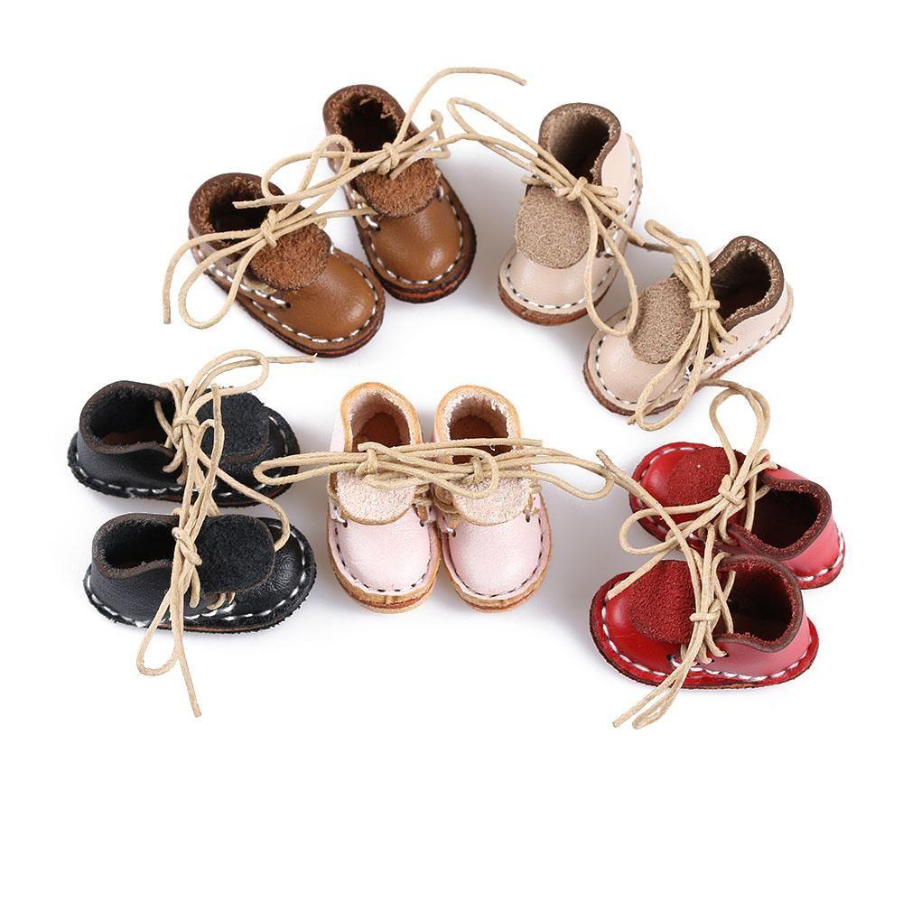 RAINBOW Giày Boot Thắt Dây Thời Trang Dành Cho Búp Bê