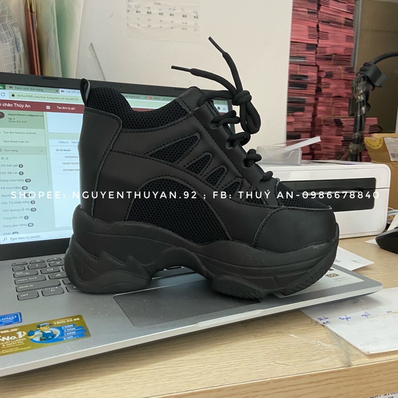 Giày thể thao nữ độn đế 11cm siêu tôn dáng ANDUSTORE ⚡️