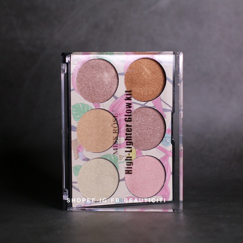 BẢNG PHẤN BẮT SÁNG 6 Ô MISS ROSE GLOW KIT HIGHLIGHTER | BigBuy360 - bigbuy360.vn