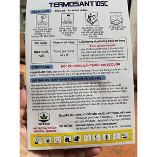 Hóa chất diệt côn trùng (Ruồi, Muỗi) TERMOSANT (10SC) 5ml