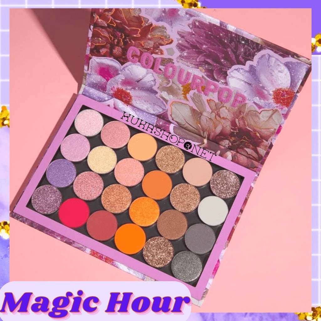 Phấn mắt Colourpop - Bảng phấn mắt 24 ô Colourpop Magic Hour Eyeshadow Palettes bền màu lâu trôi (50g)