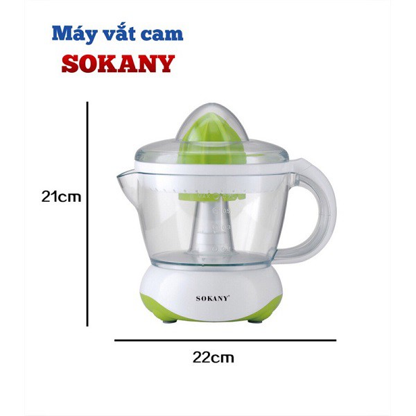 Máy vắt cam bằng điện mini cao cấp Sokany JD-601D - 40W