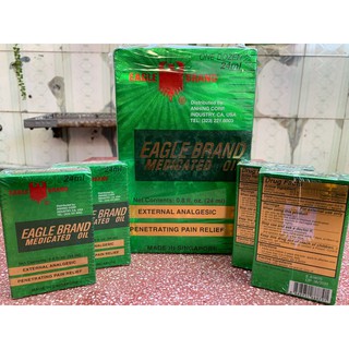 DẦU GIÓ NƯỚC XANH CON Ó 2 NẮP EAGLE BRAND 24ML - HÀNG MỸ