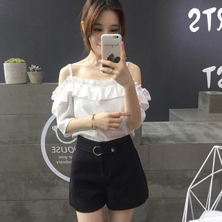 Áo voan kiểu trễ vai