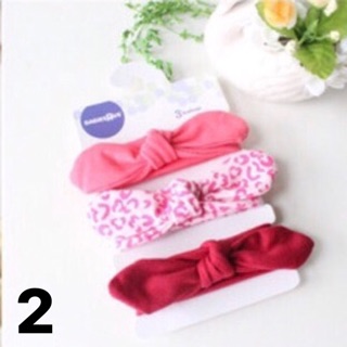 Set 3 turban thun bé gái