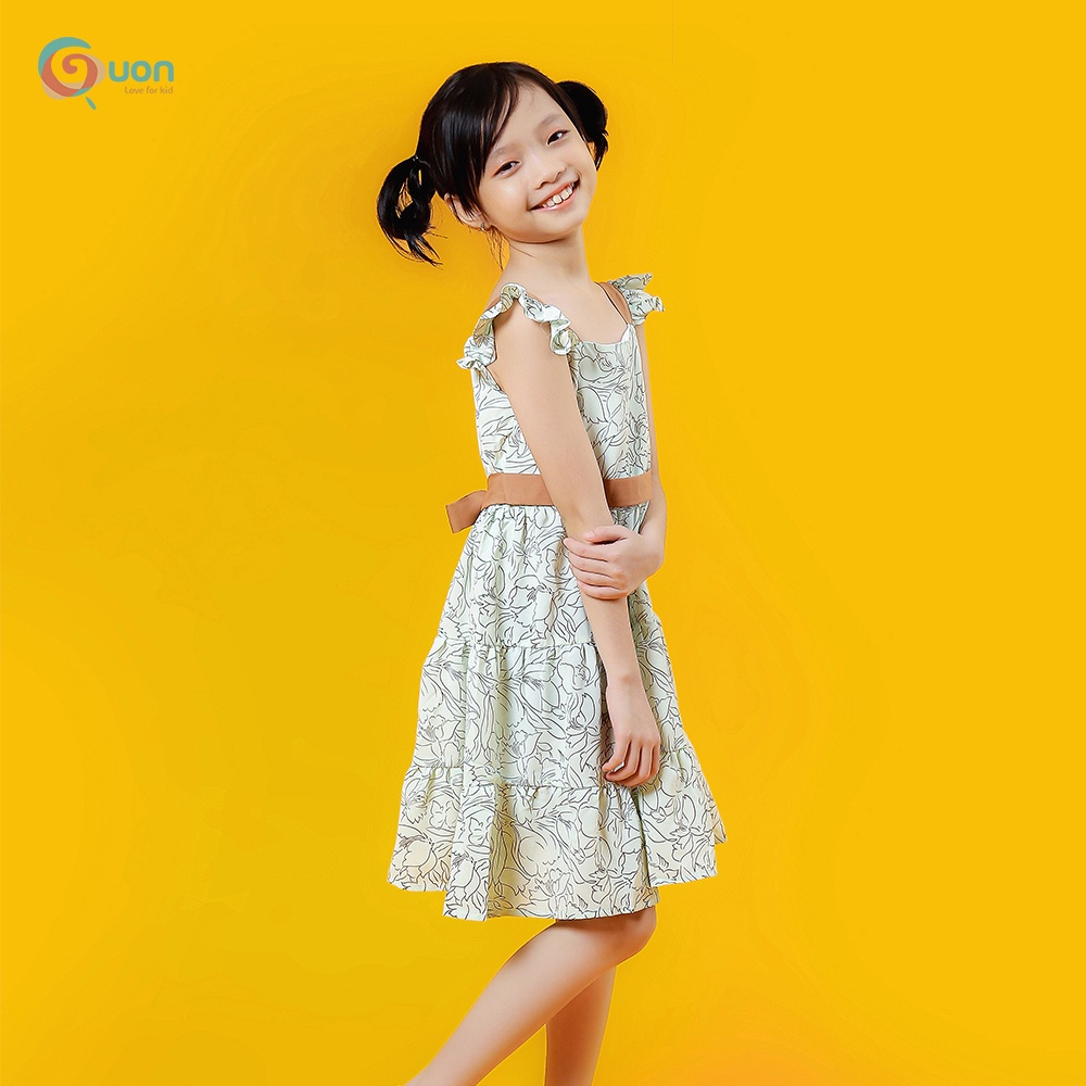 Váy bé gái từ 8-32kg vải lụa phối màu trẻ Tú My - GUON