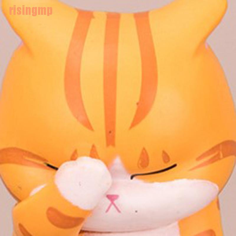 1 Mô Hình Chú Mèo May Mắn Hoạt Hình Bằng Nhựa resin DIY