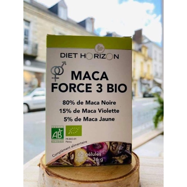 Viên Maca Force 3 Bio Pháp (củ Maca đen)đủ bill Pháp