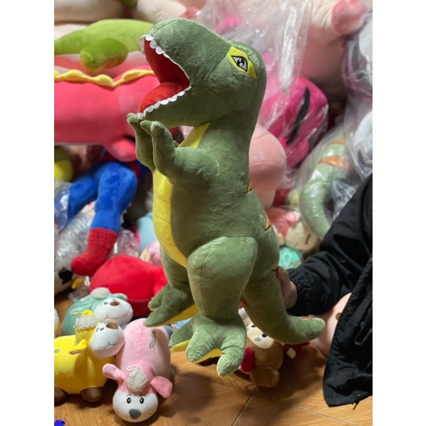 KHỦNG LONG NGỒi ảnh thật ,Lông Nhung Mềm Mịn,Gòn Trắng,Hàng Có Sẵn MỚI