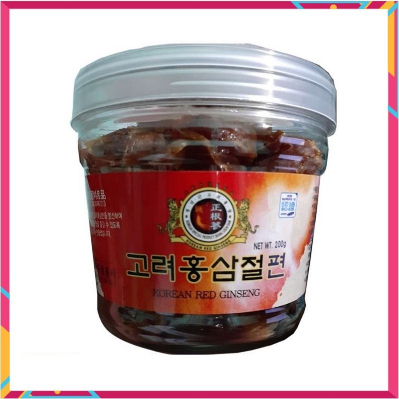 [ Hàng Chuẩn ] Sâm Lát Tẩm Mật Ong Hàn Quốc, Hộp Nhựa 200g, Thơm Ngon Bổ Dưỡng Giúp Bồi Bổ Sức Khỏe