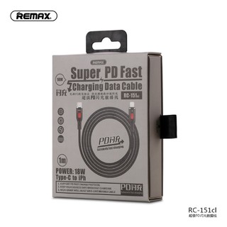 Cáp sạc Remax RC-151cl iphone ipad chuẩn TypeC ra Lightning