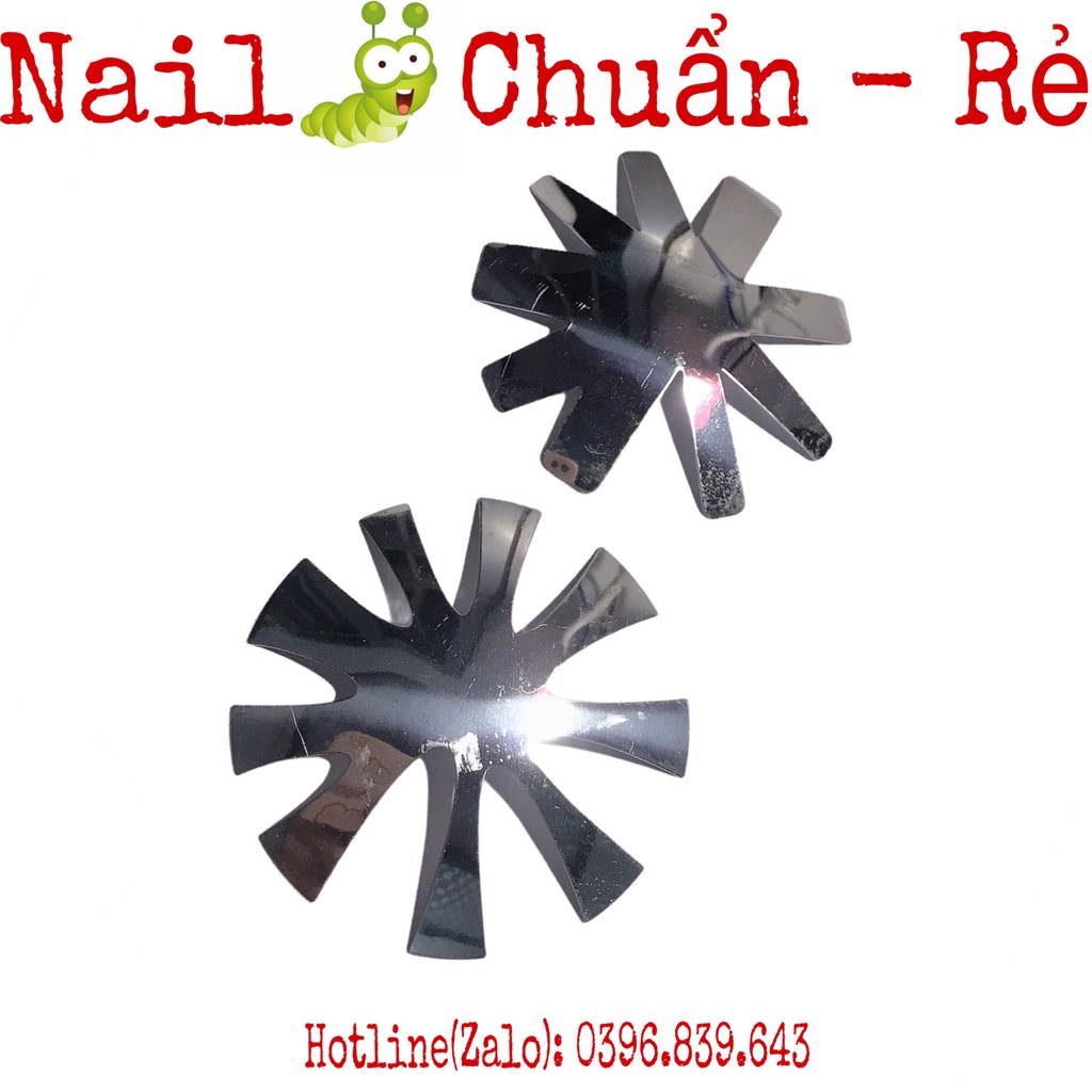 Khuôn Cắt Bột Nail , Khuôn Inox Cắt Bột Tạo French Đầu Móng Nhanh, Đẹp không rỉ