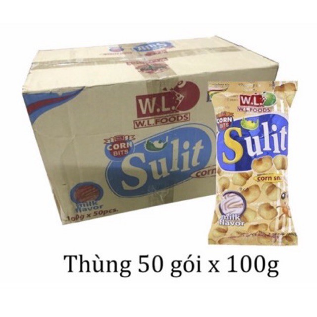 Sale combo 5 gói ngô tẩm sữa Sulit 100g