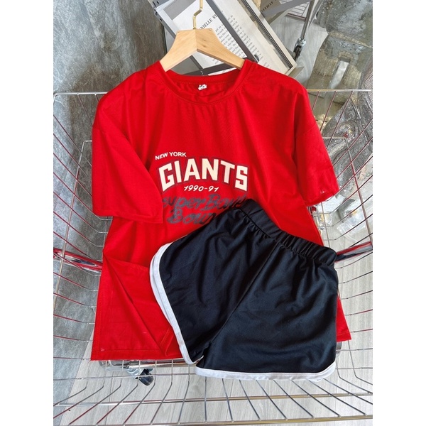 Set áo thun xẻ tà