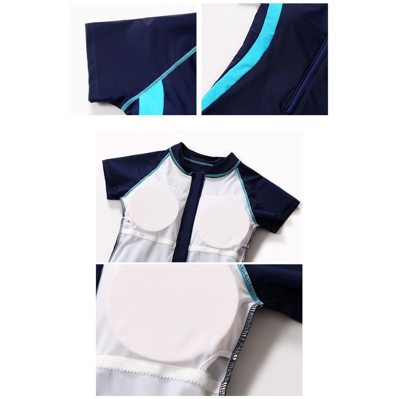 Đồ bơi nữ kín đáo liền thân cao cấp - Đồ tập Yoga cộc tay quần lửng BBW8802