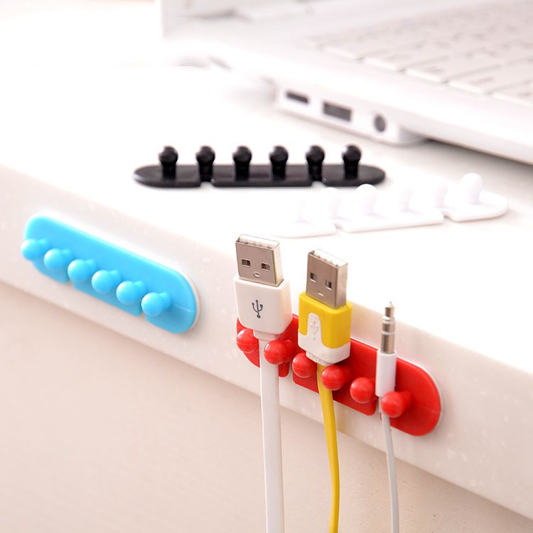 [Set 2 chiếc] Kẹp cố định dây cáp sạc USB đa năng tiện dụng Molangshop