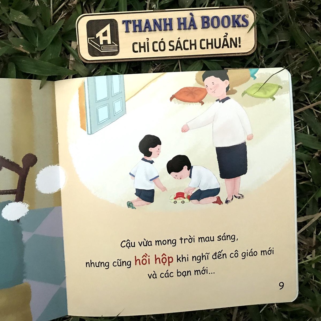 Sách - Cảm xúc của con - Hồi hộp ra trò! - Dành cho bé 0 - 6 tuổi (Dòng sách đọc to)