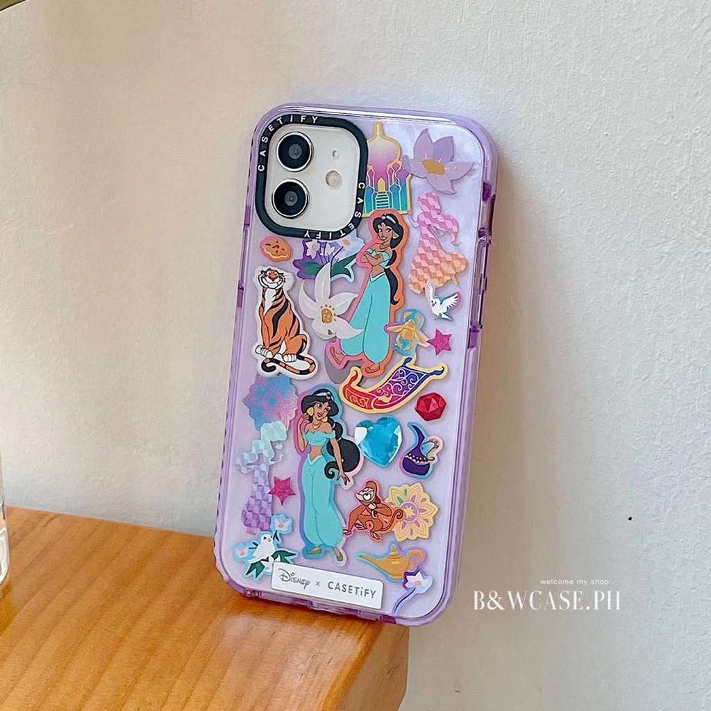 Ốp điện thoại mềm chống sốc màu neon dạ quang họa tiết công chúa cho Iphone 12 11 Pro