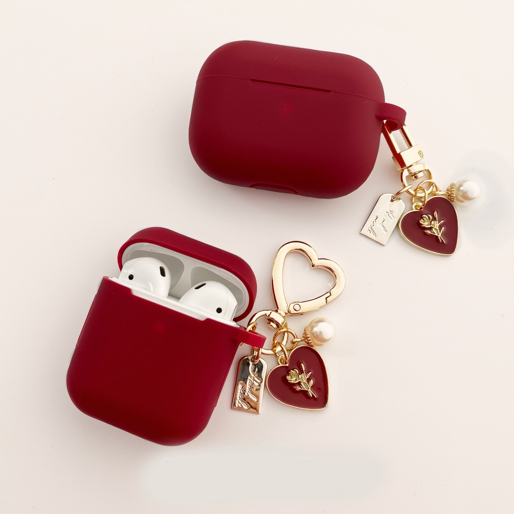 Vỏ Bảo Vệ Hộp Sạc Tai Nghe airpods Pro 2 2 3rd Bằng Silicon Họa Tiết Hoa Phong Cách Cổ Điển Thời Trang