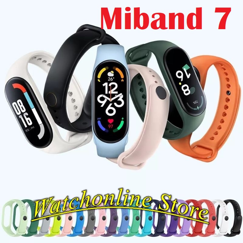 Dây Đeo Cao Su Thay Thế Cho Xiaomi Miband 7 mềm mịn