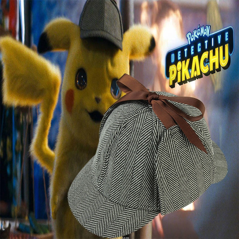 Mũ Lưỡi Trai Cotton Đính Tai Pikachu 3D Dễ Thương