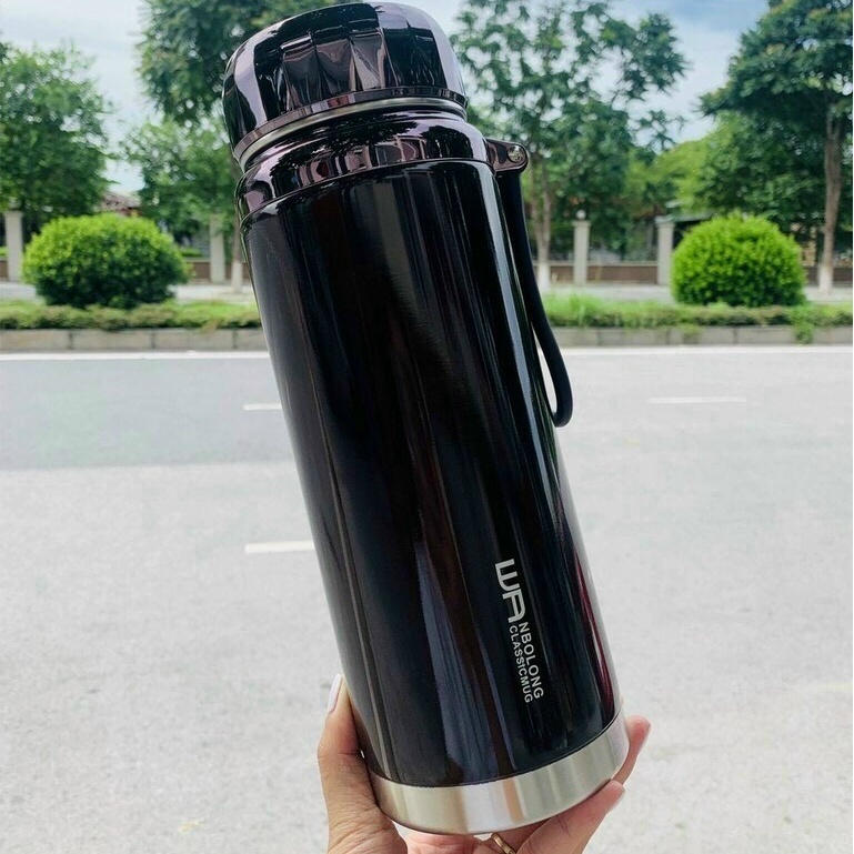 Bình nước giữ nhiệt có khay lọc trà dung tich 1500ml lõi inox 034 giữ nhiệt tốt, an toàn vệ sinh