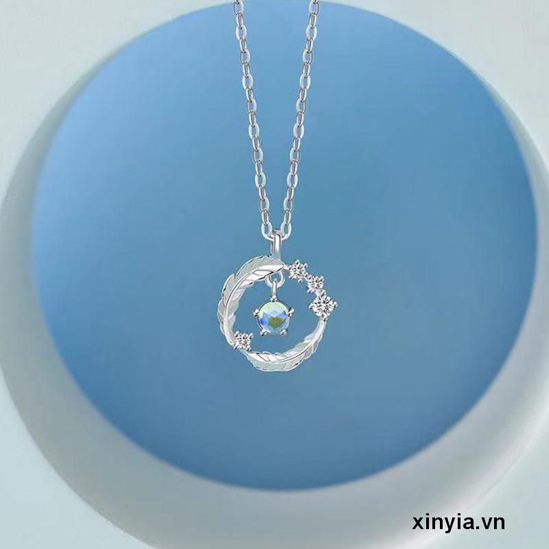 Vòng cổ Mặt Lông Vũ Nhẹ Nhàng Đơn Giản Hợp Thời Trang Sang Trọng Cho Nữ