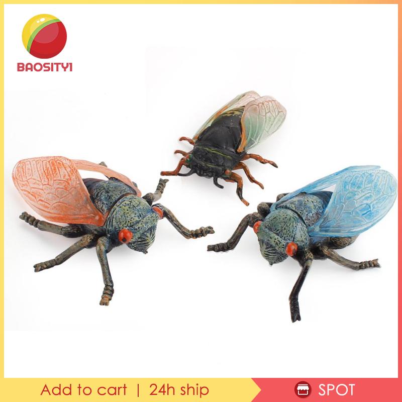 [Baosity1] Set 3 Đồ Chơi Côn Trùng Giả Bằng Nhựa Sống Động Như Thật Cho Bữa Tiệc