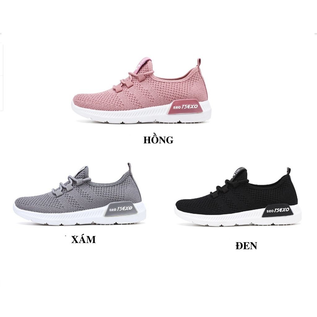 Giày Sneaker Nữ Nữ BUXINO02 Giày Thể Thao Nữ Chạy Bộ Cột Dây Cổ Thấp Ulzzang Đi Học Đi Chơi Thoáng Khí Size Từ 36 Đến 39