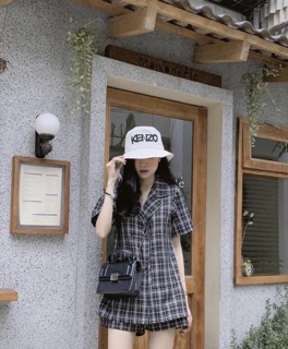 SET ÁO VEST CARO QUẦN SHORT (KÈM HÌNH THẬT)