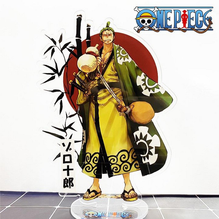 Standee One piece ver Wano quốc Luffy Law Zoro Sanji Law Mô hình trưng bày