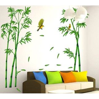Decal dán tường Cây tre